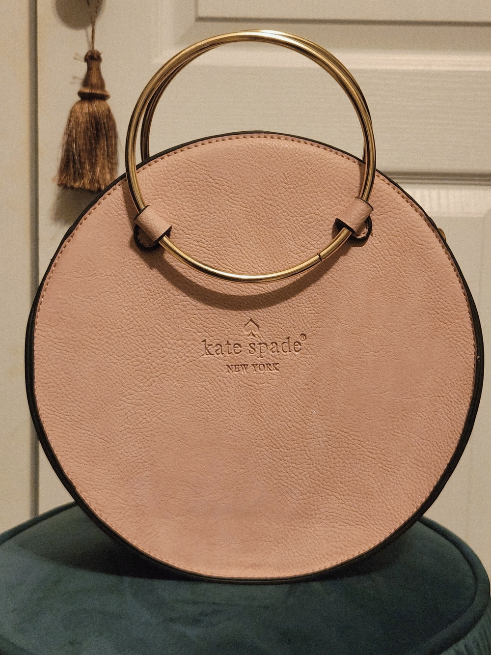 kate spade Blush Pink Round Ring-Handle Crossbody